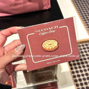 The Coach Coffee Shop Donut Enamel Pin